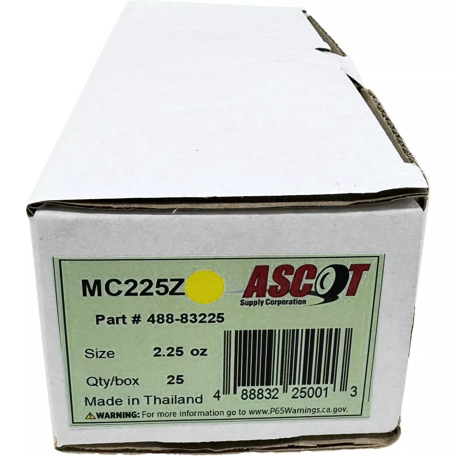 Ascot MC Style Coated Zinc Clip-On Wheel Weight 2.50oz – Box of 20