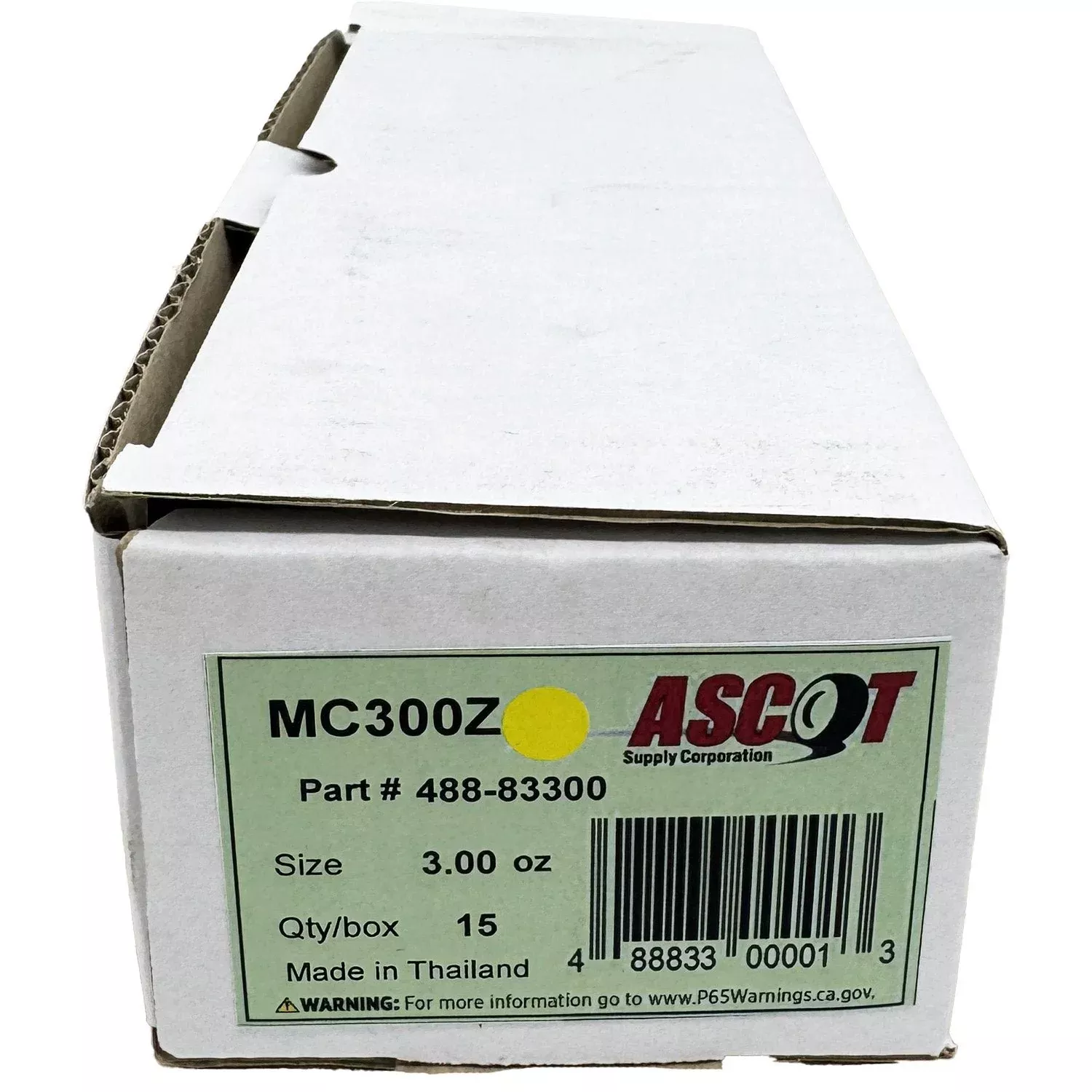 Ascot MC Style Coated Zinc Clip-On Wheel Weight 3.00oz – Box of 15