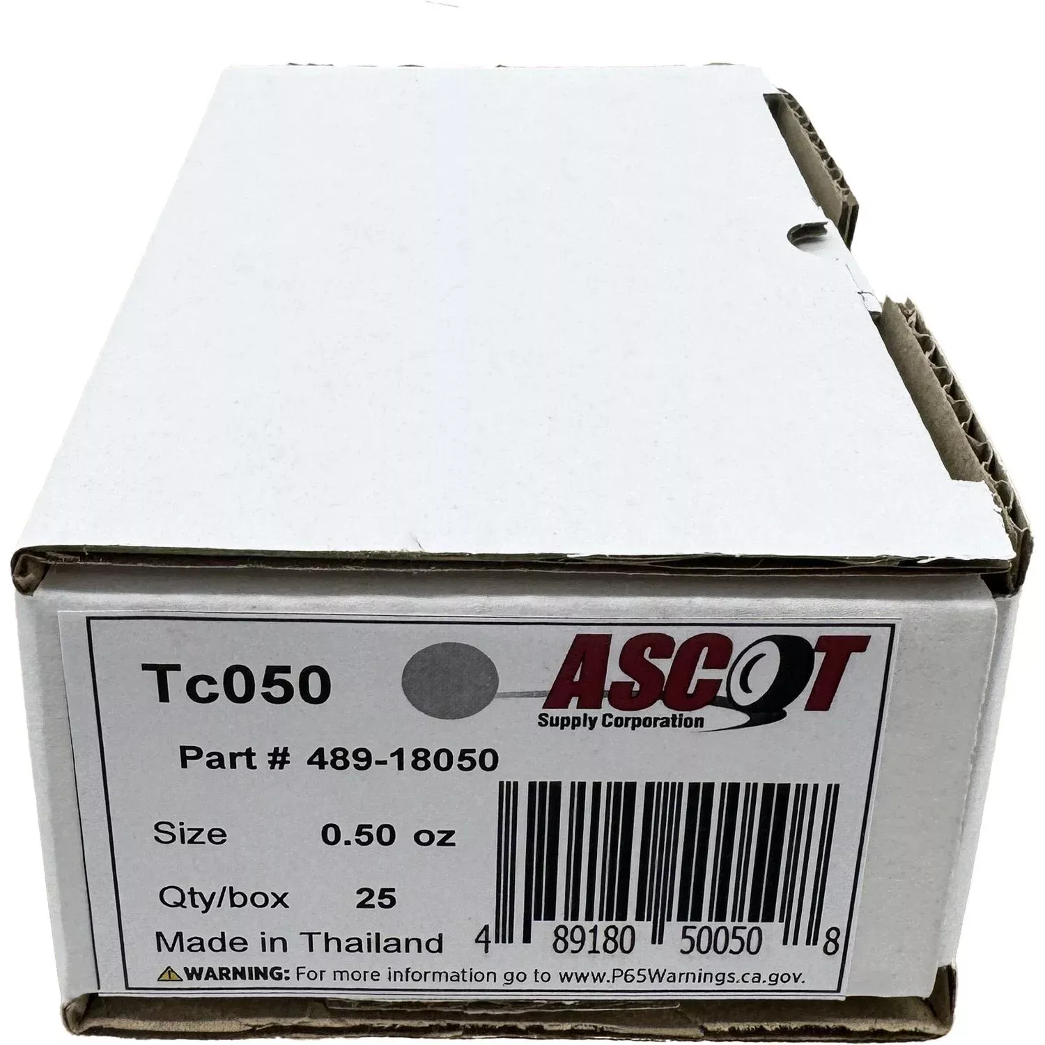 Ascot T Style Coated Lead Clip-On Wheel Weight .50oz – Box of 25