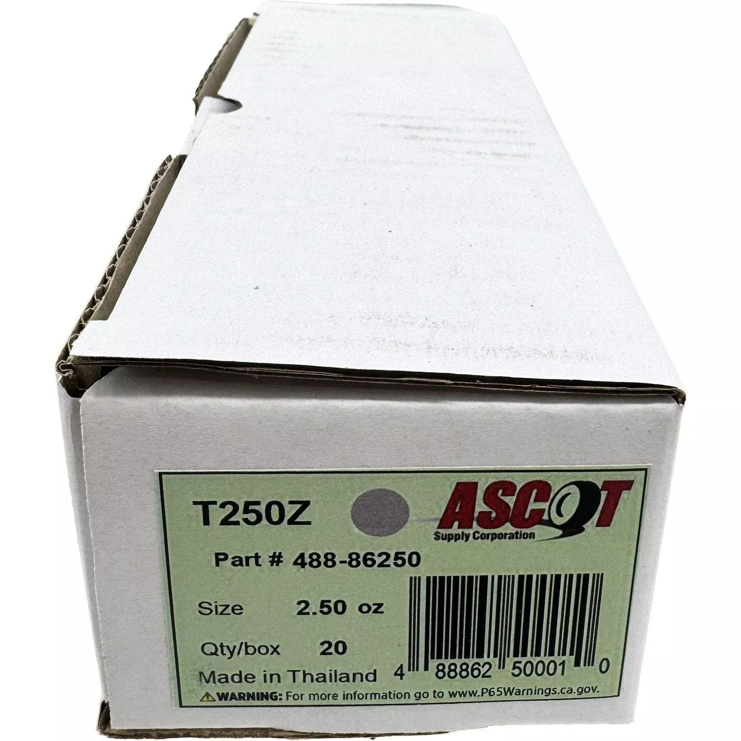 Ascot T Style Coated Zinc Clip-On Wheel Weight 2.50oz – Box of 20