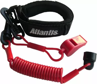 Atlantis Pro Floating Wrist/Jacket Teth Ercord/Lanyard (Red) - A8123PFW
