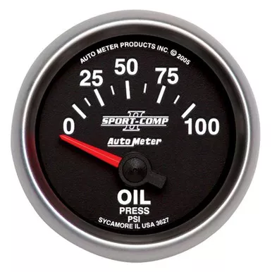 Autometer 2-1/16in S/C II Oil Pressure Gauge 0-100psi 3627
