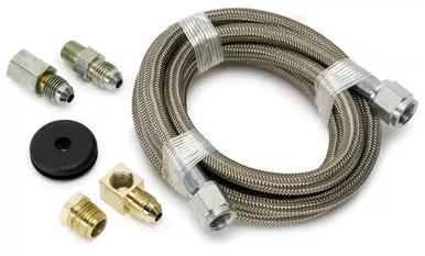 Autometer 6 Ft Braided Stl Line Ki 3228