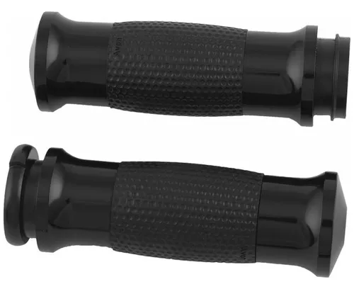 Avon Gel Throttle by Wire Black Handlebar Grips (GEL-70-ANO-FLY)