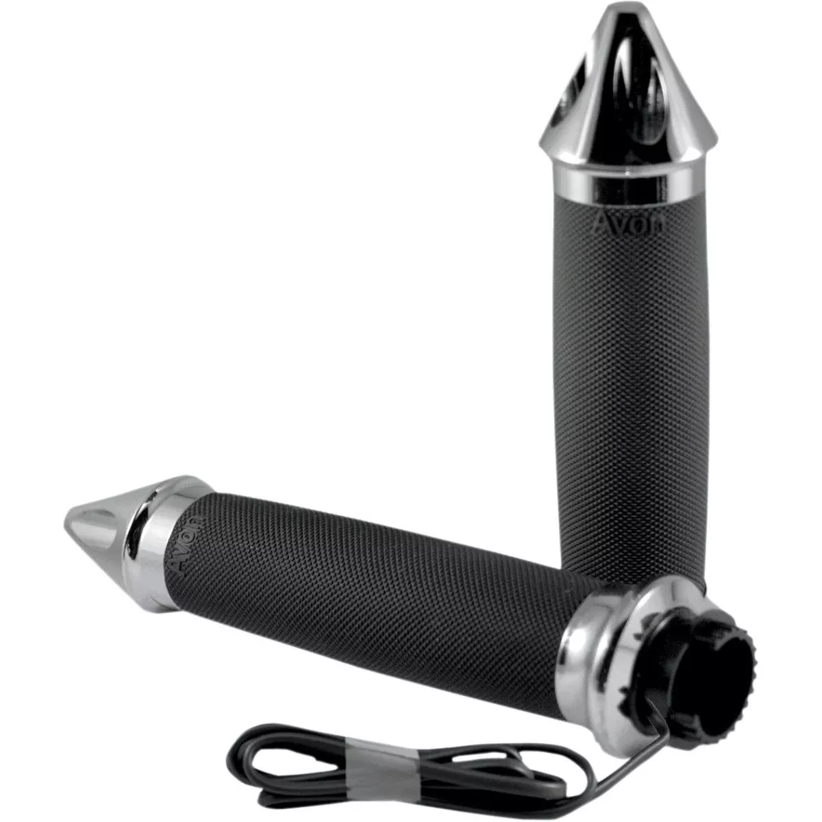 Avon Grips Heated Chrome Air Custom Spike Grips for Indian Models 2014-2015