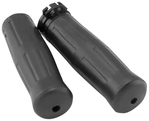Avon Old School 1" Push-Pull Cable Black Rubber Grips (OLD-69-BLACK)
