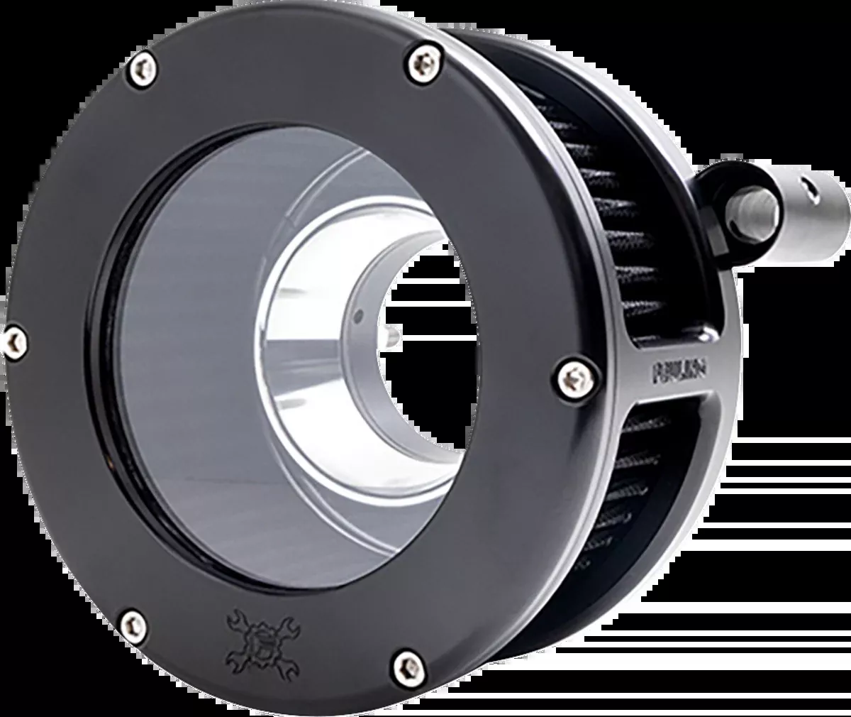BA Air Cleaner Kit - Black/Clear with Black Filter - '93-'99 Evolution Big Twin