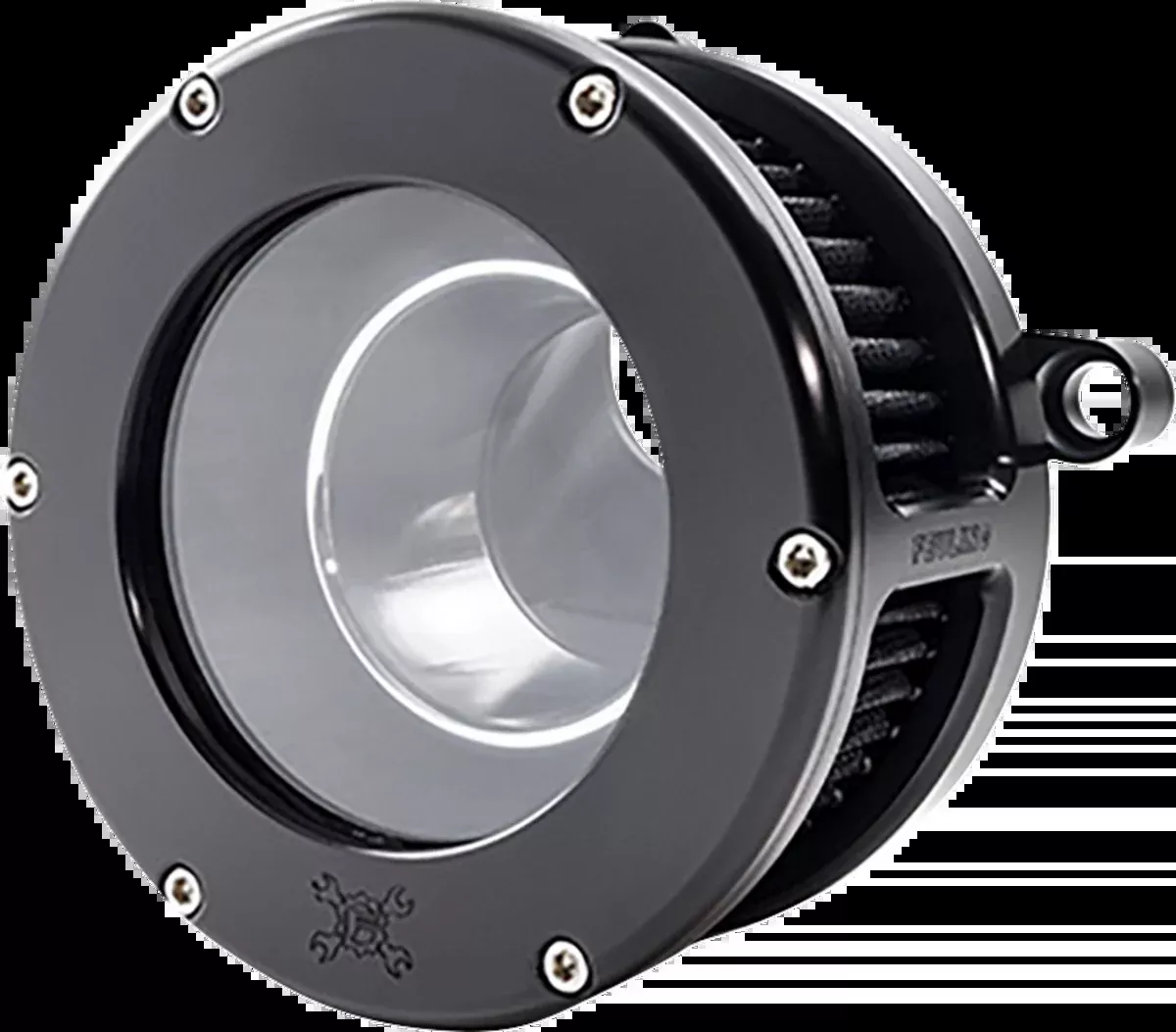 BA Air Cleaner Kit - Black/Clear with Black Filter - M8