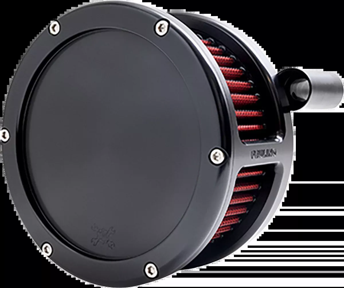 BA Air Cleaner Kit - Black with Red Filter - '08-'17 Dyna/Softail/Touring