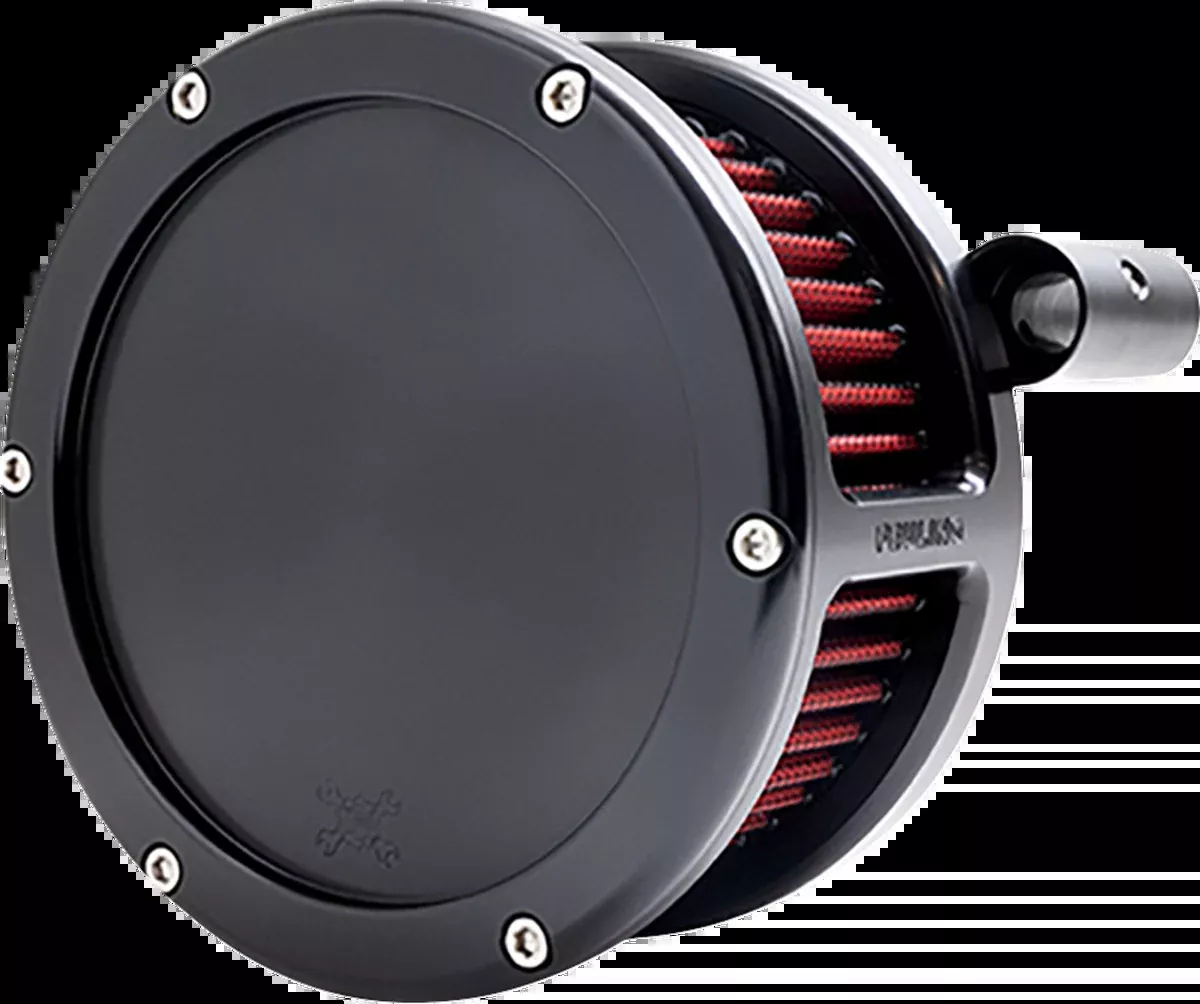 BA Air Cleaner Kit - Black with Red Filter - '93-'99 Evolution Big Twin