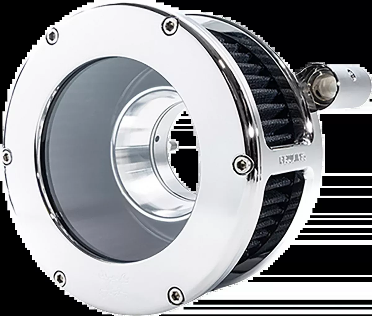 BA Air Cleaner Kit - Chrome/Clear with Black Filter - '93-'99 Evolution Big Twin