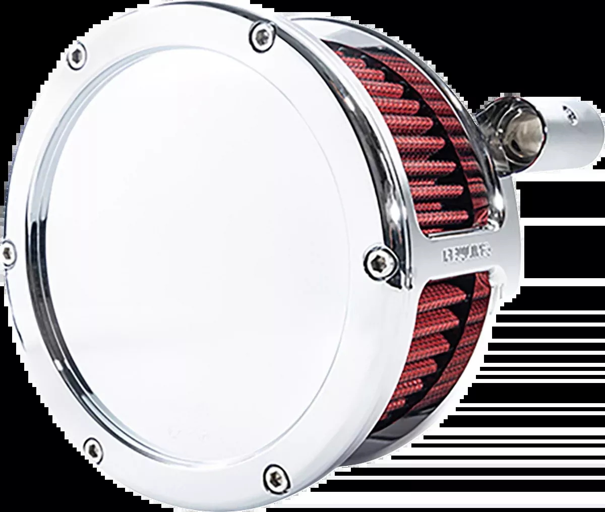 BA Air Cleaner Kit - Chrome with Red Filter - '08-'17 Dyna/Softail/Touring
