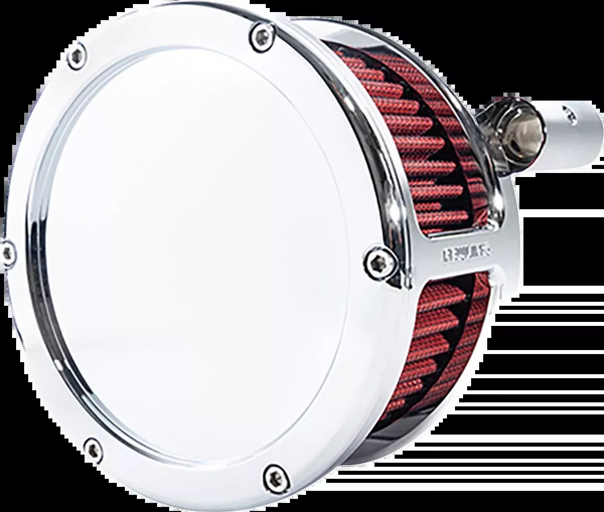 BA Air Cleaner Kit - Chrome with Red Filter - '93-'99 Evolution Big Twin