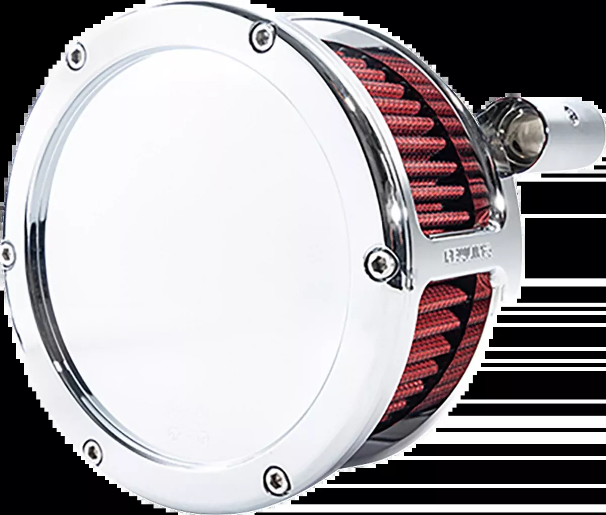 BA Air Cleaner Kit - Chrome with Red Filter - Twin Cam