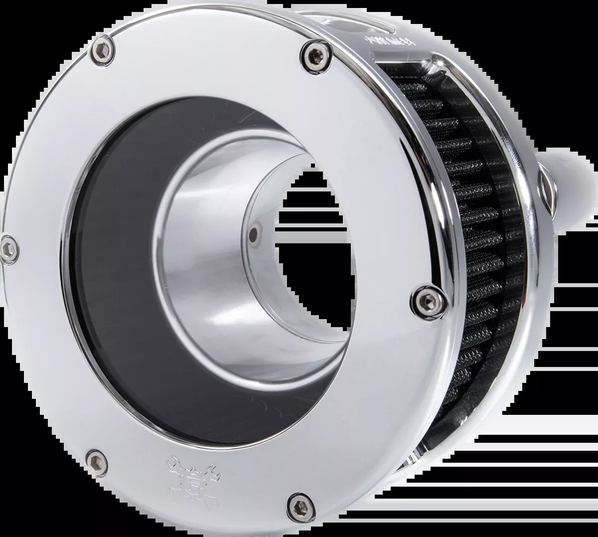 BA Series Air Cleaner Kit - Chrome - Black Filter