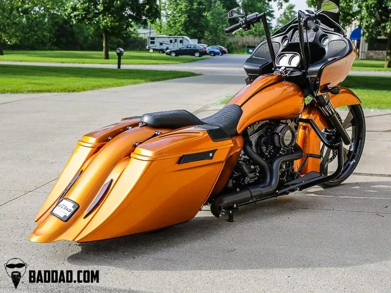 Bad Dad Complete Street Series Color Matched Saddlebag Kit with Side Covers for '14-23 Harley Davidson Touring
