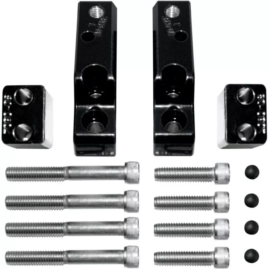 Baron Short Passenger Rear Raise Floorboard Comfort Kit for Harley Touring 93-09
