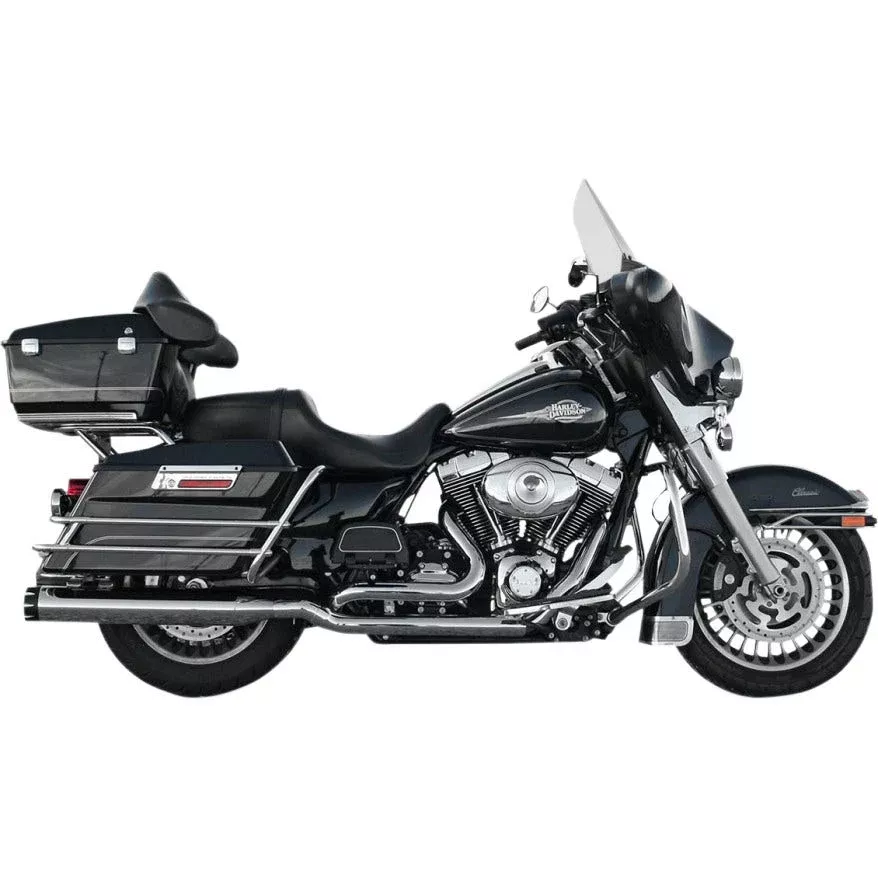 Bassani 11415A Chrome True Dual Down Under Headers Headpipes Harley FLH 09-16