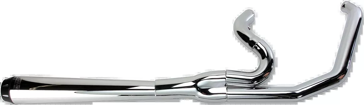 Bassani 2-1 Megaphone Chrome 4" Road Rage Exhaust 1991-2005 Harley Dyna Models