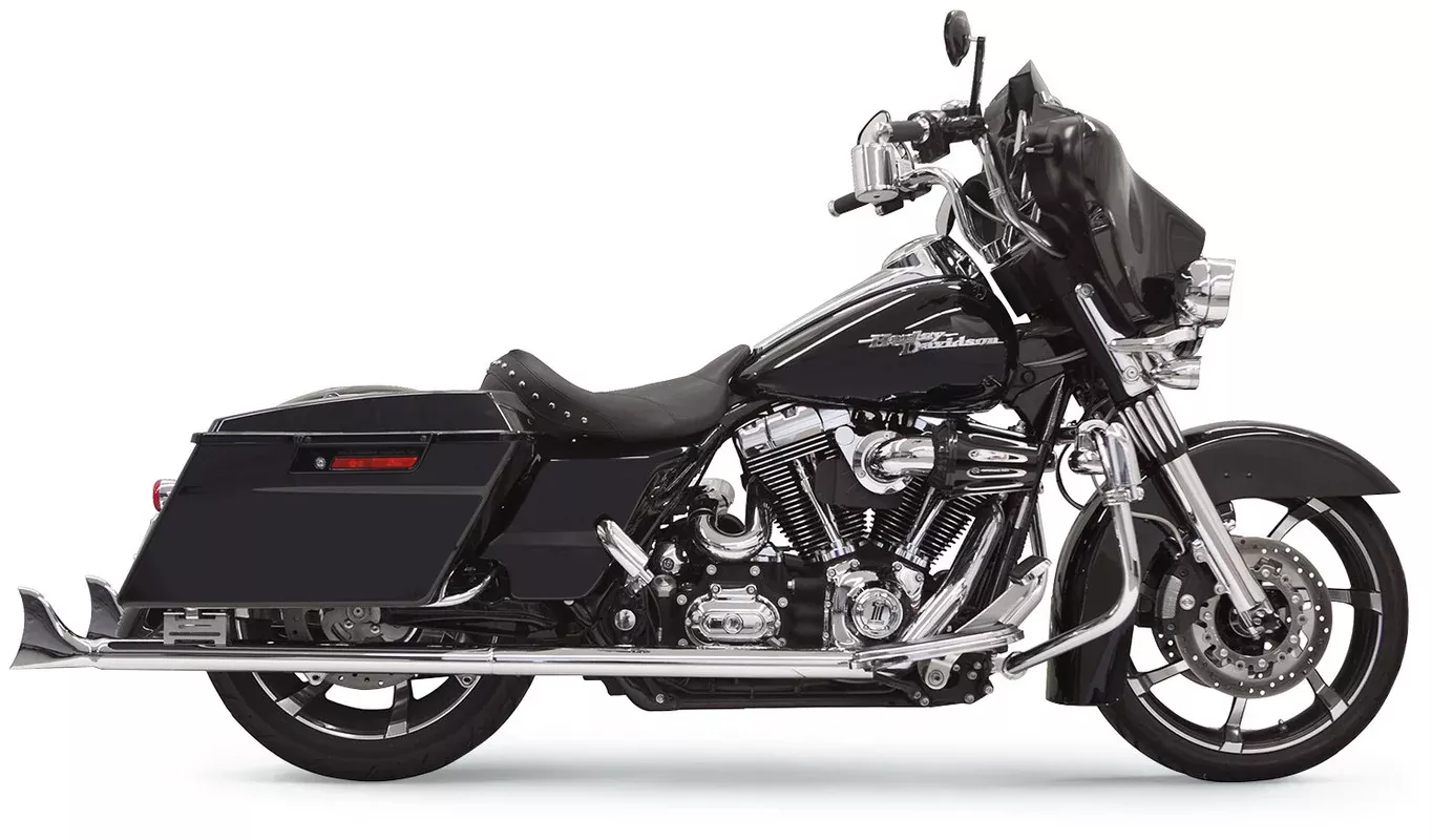 BASSANI 2.25″ FISHTAIL SLIP ON MUFFLERS HARLEY DAVIDSON BAGGERS 99-16