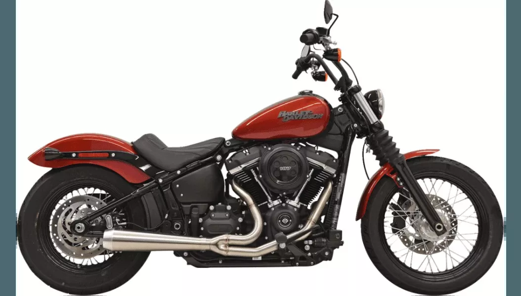 Bassani 2-into-1 Road Rage III Exhaust System for '18-26 Harley Davidson FXLRS, FXFBS, FXBB, FLSL, FXFB - Black (49-State Emissions Compliant)