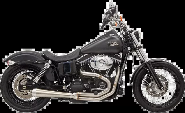 Bassani 4" Megaphone Road Rage 3 Exhaust fits 1991-2017 Harley Dyna FXDWG FXDB