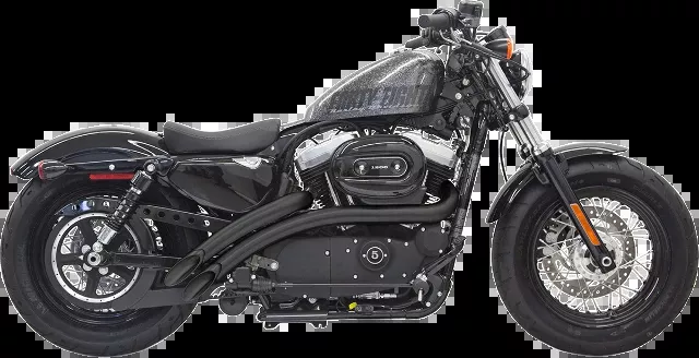 Bassani Black Radial Sweeper Exhaust System fits 14-22 Harley Sportster 1200 883