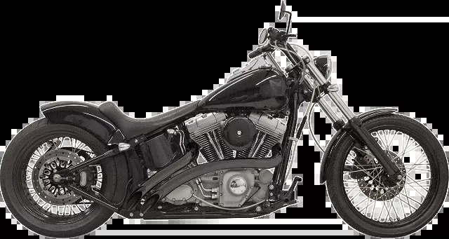 Bassani Black Sweeper Exhaust fits 1986-2017 Harley DYNA Softail FXST FXDB