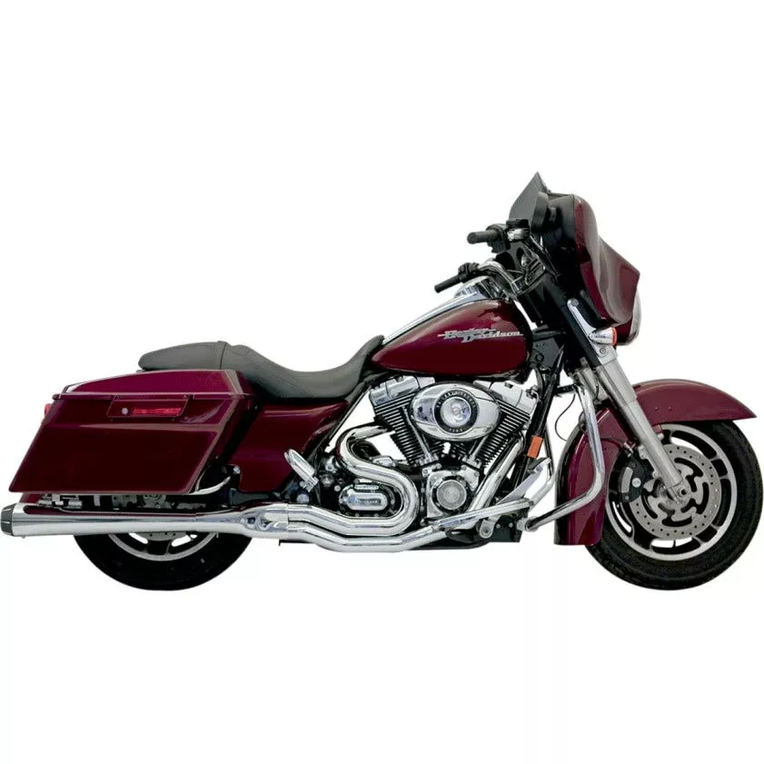 Bassani Chrome B4 2-1 Stepped Header Exhaust System Megaphone 95-16 Harley FLH/T