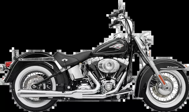 Bassani Chrome Road Rage 2-1 Long Exhaust for 86-17 Harley Softail FLSTN FLSTF