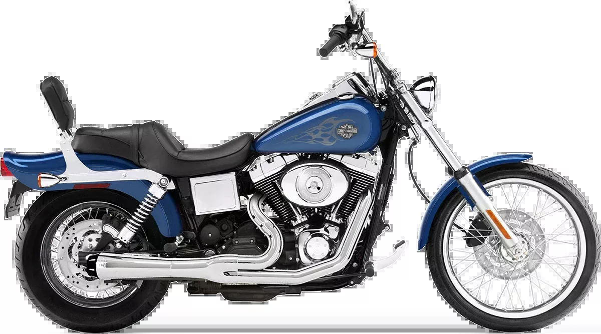 Bassani Chrome Road Rage 2-1 Short Exhaust System for 91-05 Harley Dyna FXD FXDB