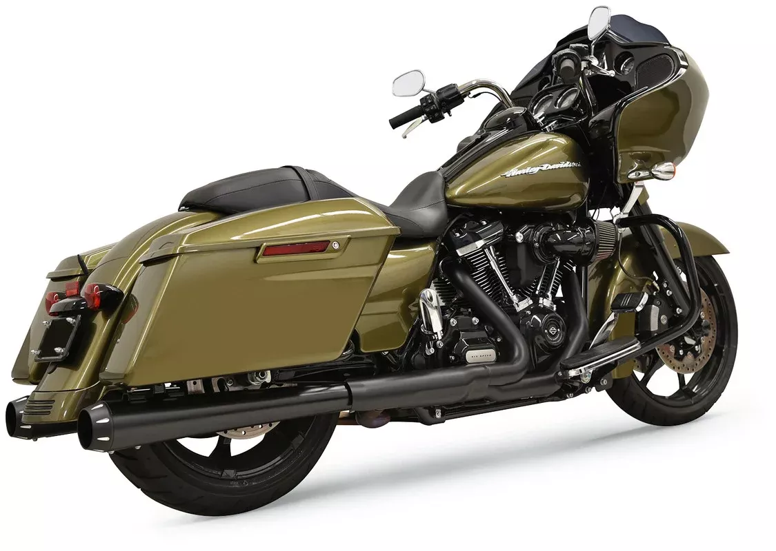 BASSANI DNT MEGAPHONE EXHAUST MUFFLERS 4″ HARLEY DAVIDSON BAGGERS 17-25
