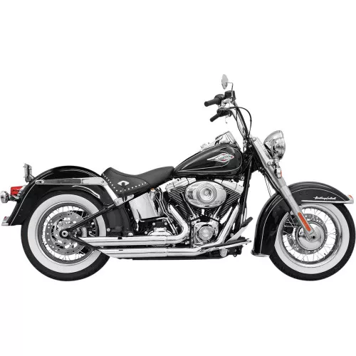 Bassani FireFlight Series Exhaust for 2010-2017 Harley Softails - Chrome