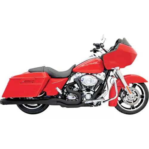 Bassani Long Road Rage II Mega Power 2-1 Exhaust System for 1995-2016 Harley Touring -Chrome