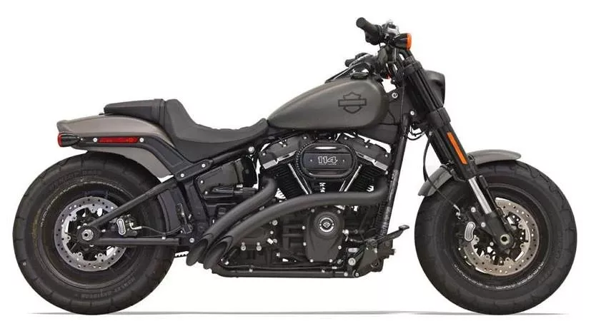 Bassani Radius Sweepers for '18-26 Harley Davidson Softail Models - Black (Click for Fitment)