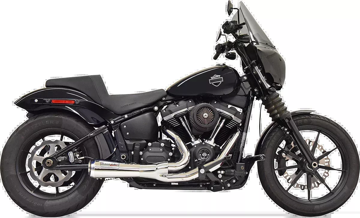 Bassani Ripper Road Rage 2-1 Chrome Exhaust 2018-2021 Harley Softail FXST Slim
