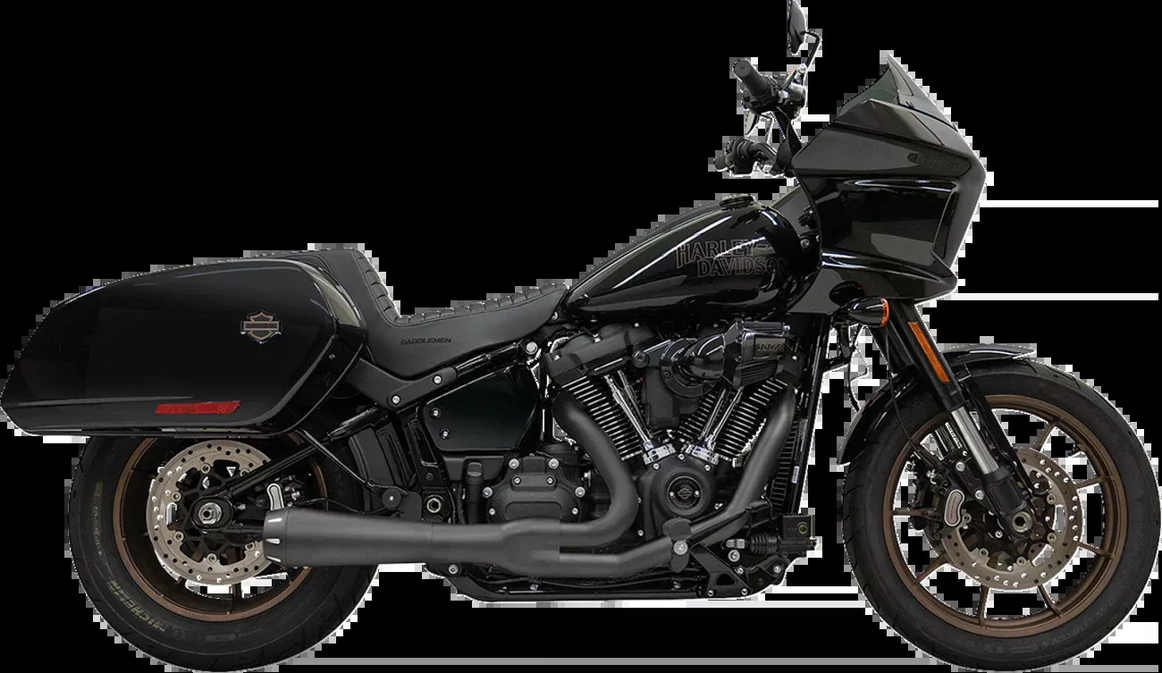 Bassani Road Rage 2-1 Black Exhaust System for 18-23 Harley Softail FXLRST FLSB