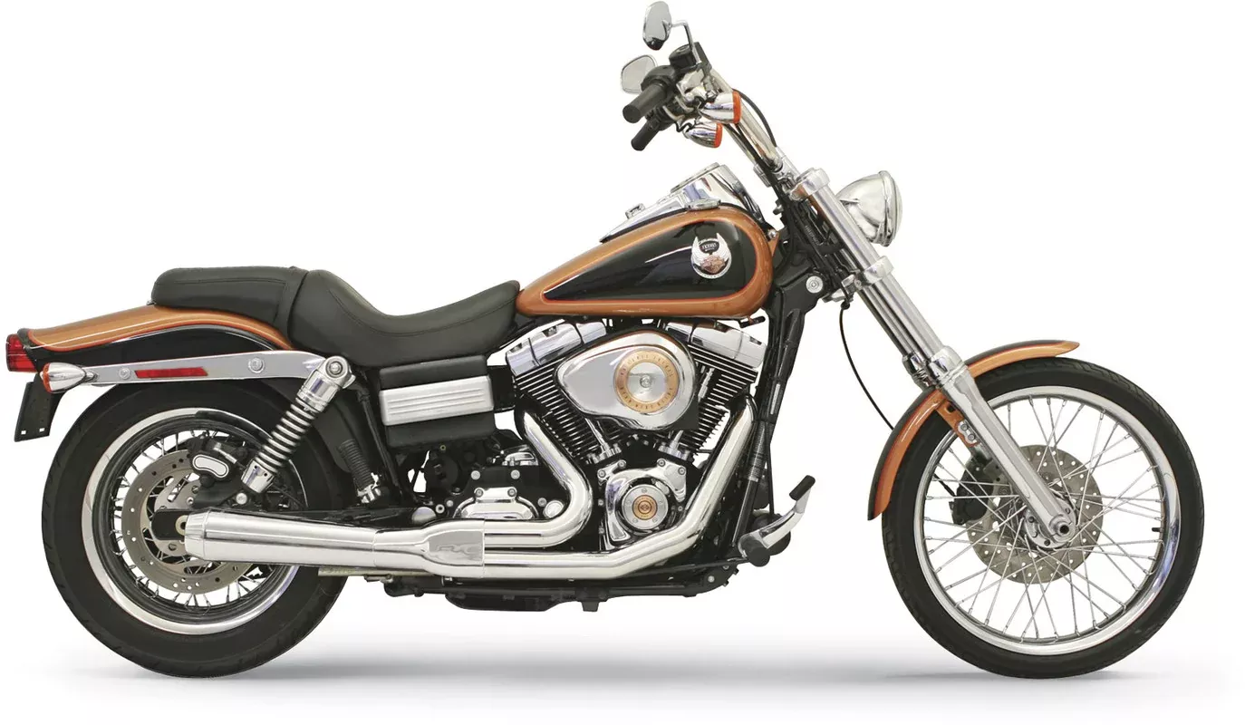 BASSANI ROAD RAGE 2:1 EXHAUST HARLEY DYNA MODELS 06-17