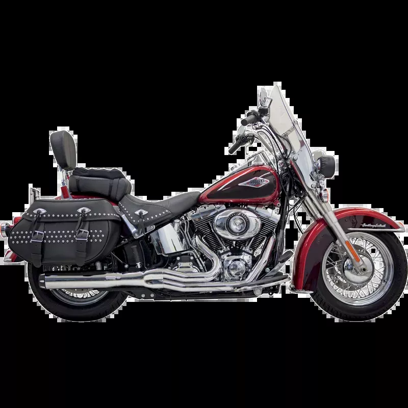 BASSANI ROAD RAGE 2 B1 2:1 EXHAUST HARLEY DAVIDSON SOFTAILS 00-17