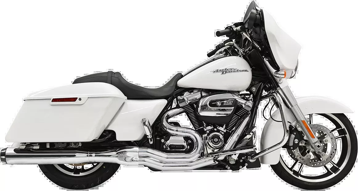 Bassani Road Rage B4 2-1 Chrome Exhaust System for 2017-2026 Harley Touring