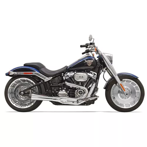 Bassani Road Rage Gen II Exhaust for 2018-2023 Harley Softail FXBR/ FLFB/ FXDRS - Chrome