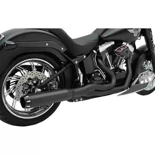 Bassani Road Rage II B1 Power Exhaust for 1986-2017 Harley Softails - Black