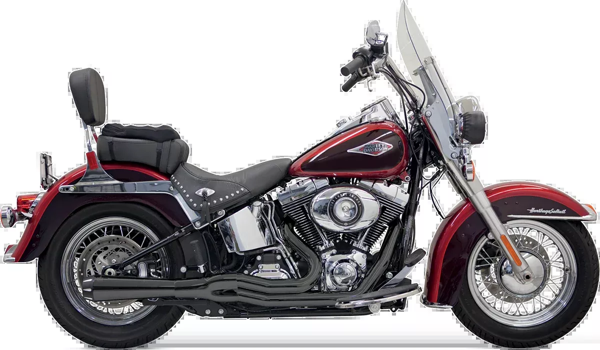 Bassani Road Rage Mega Power Short 2-1 Exhaust 1986-2017 Harley Softail Models