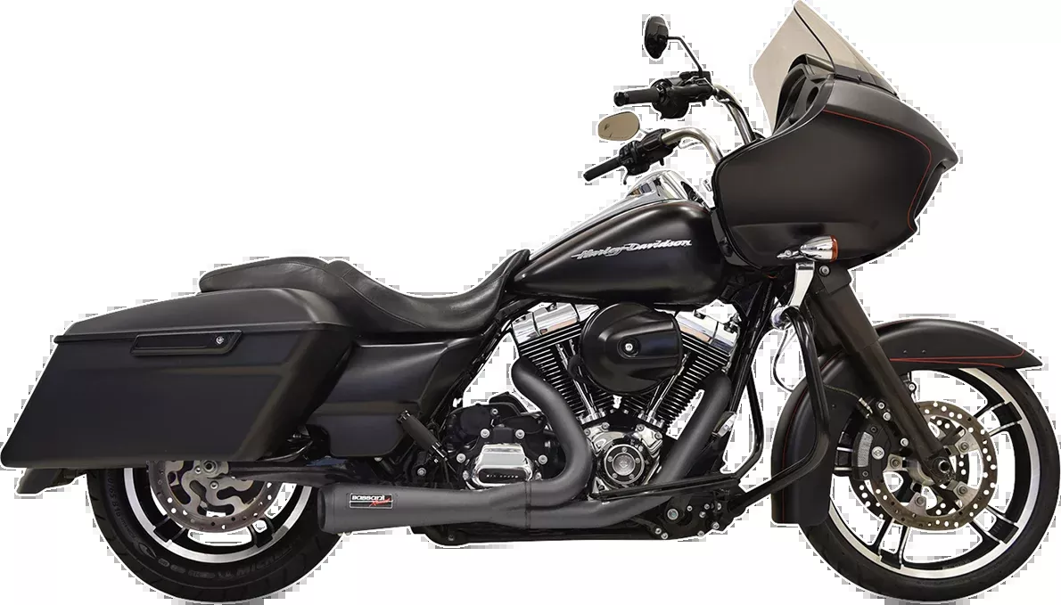 Bassani Road Rage Short 2-1 Motorcycle Exhaust 1995-2016 Harley Touring Models