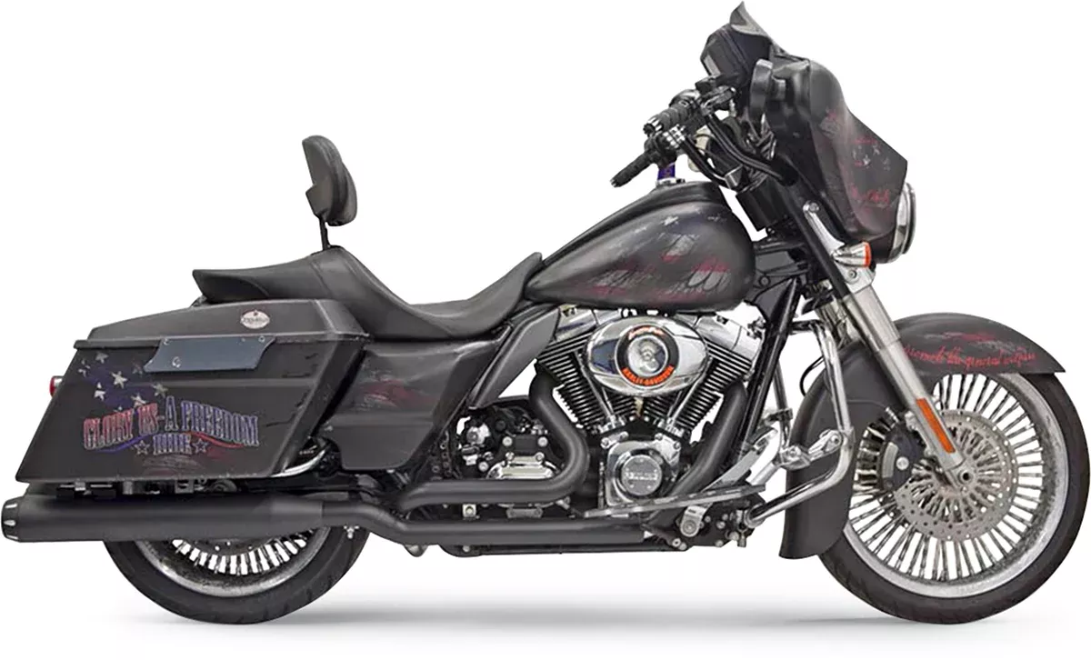 Bassani True Dual Down Under Exhaust Headpipes 2009-2016 Harley Touring FLHX