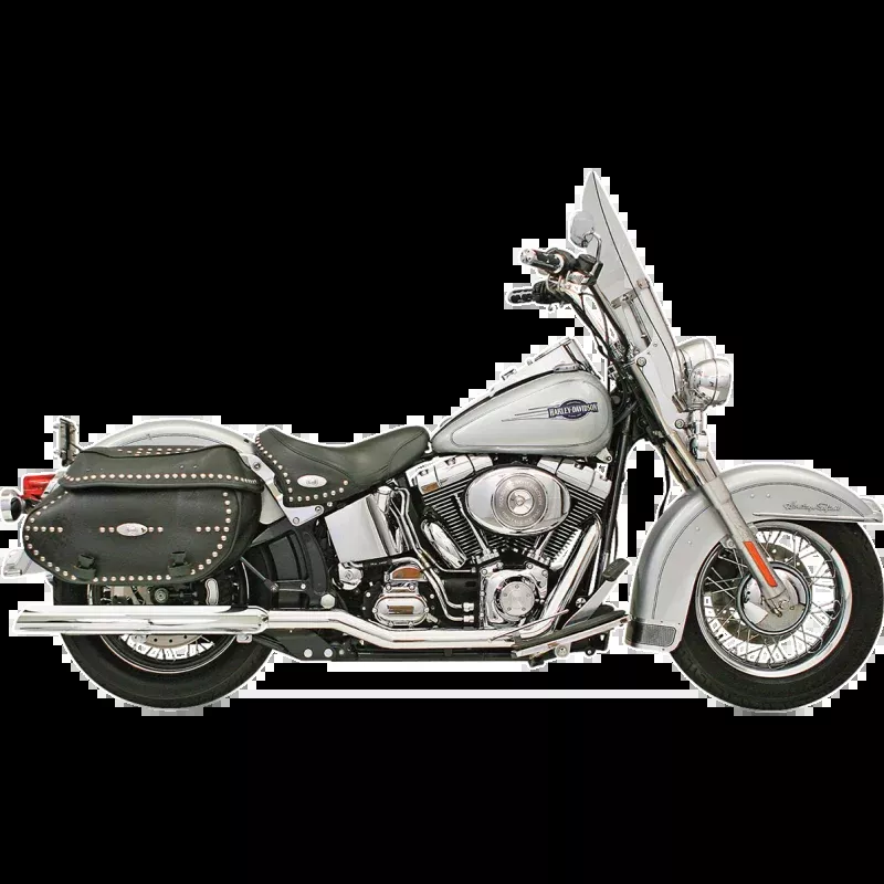 BASSANI TRUE DUAL POWER CURVE EXHAUST HARLEY DAVIDSON SOFTAILS 00-17