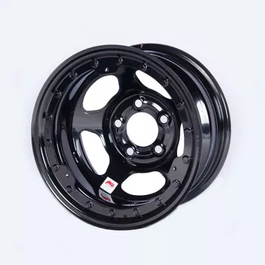 Bassett 15x8 IMCA Black Beadlock Inertia 5x5 4in 58A54ILK