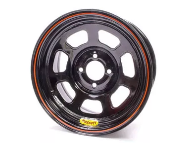 Bassett Wheel 14x7 D-Hole 4x100 4.0in BS Black 47SH4