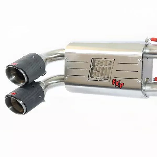 Big Gun Explorer Stainless Steel Slip-On Exhaust With Carbon Fiber Tip For Polaris Sportsman XP 2015-2016
