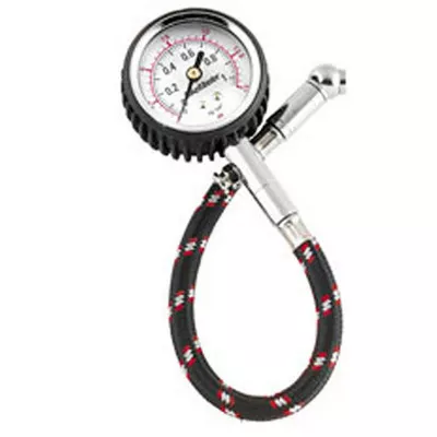 BikeMaster Dial Gauge w/Hoses 0-60psi